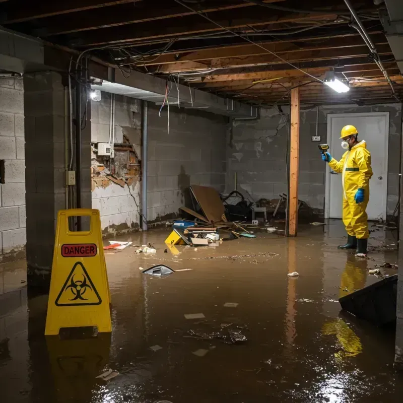 Flooded Basement Electrical Hazard in Jasper County, TX Property